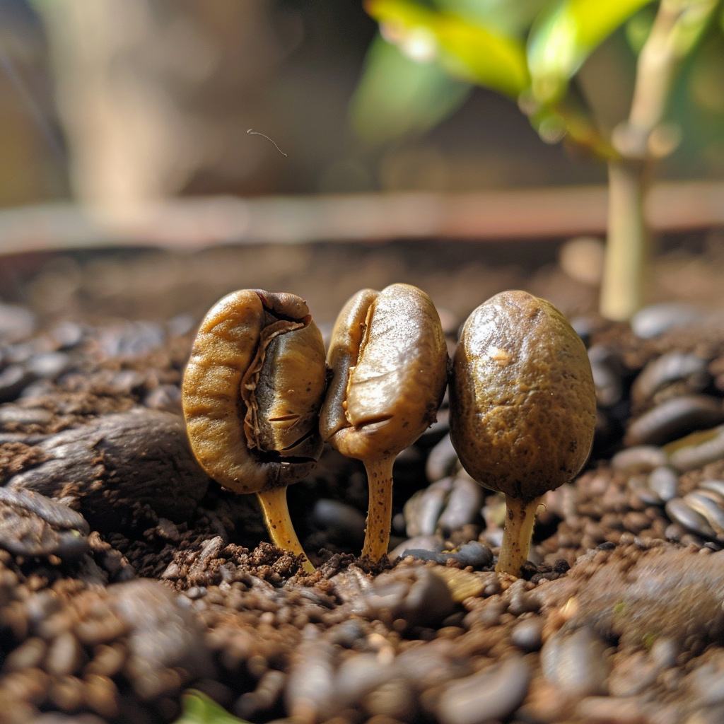 Coffee bean structure